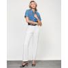imageGRAPENT Wide Leg Jeans for Women Trendy High Waisted Loose Straight Leg Stretchy Retro Denim Pants with Pouch PocketsCream White