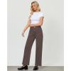 imageGRAPENT Wide Leg Jeans for Women Trendy High Waisted Loose Straight Leg Stretchy Retro Denim Pants with Pouch PocketsPecan Brown
