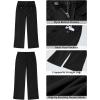 imageGRAPENT Wide Leg Jeans for Women Trendy High Waisted Straight Leg Cropped Stretchy Denim Pants with Retro Patch PocketsWashed Black