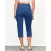 imageGRAPENT Capri Jeans for Women High Waisted Stretchy Denim Capris Front Seamed Cropped Skinny Slim Fit Jeans with PocketsMedium Blue