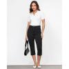 imageGRAPENT Capri Jeans for Women High Waisted Stretchy Denim Capris Front Seamed Cropped Skinny Slim Fit Jeans with PocketsTrue Black
