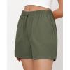 imageGRAPENT Athletic Shorts for Women High Waisted Casual Exercise Hiking Quick Dry Sports Gym Running Shorts with PocketsArmy Green