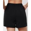 imageGRAPENT Athletic Shorts for Women High Waisted Casual Exercise Hiking Quick Dry Sports Gym Running Shorts with PocketsBlack