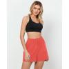 imageGRAPENT Athletic Shorts for Women High Waisted Casual Exercise Hiking Quick Dry Sports Gym Running Shorts with PocketsDeep Sea Coral