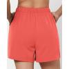 imageGRAPENT Athletic Shorts for Women High Waisted Casual Exercise Hiking Quick Dry Sports Gym Running Shorts with PocketsDeep Sea Coral