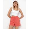 imageGRAPENT Athletic Shorts for Women High Waisted Casual Exercise Hiking Quick Dry Sports Gym Running Shorts with PocketsDeep Sea Coral