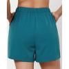 imageGRAPENT Athletic Shorts for Women High Waisted Casual Exercise Hiking Quick Dry Sports Gym Running Shorts with PocketsHarbor Blue