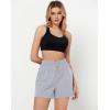 imageGRAPENT Athletic Shorts for Women High Waisted Casual Exercise Hiking Quick Dry Sports Gym Running Shorts with PocketsLight Gray
