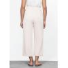 imageGRAPENT Linen Pants for Women High Waisted Wide Leg Capri Elastic Waist Casual Beach Flowy Cropped Summer Capris PantsApricot