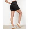 imageGRAPENT Wide Leg Shorts for Women Pull on Shorts with Deep Pockets for Casual Gym Pants Walking AthleticBlack