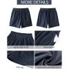 imageGRAPENT Wide Leg Shorts for Women Pull on Shorts with Deep Pockets for Casual Gym Pants Walking AthleticDark Blue