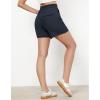 imageGRAPENT Wide Leg Shorts for Women Pull on Shorts with Deep Pockets for Casual Gym Pants Walking AthleticDark Blue