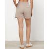 imageGRAPENT Wide Leg Shorts for Women Pull on Shorts with Deep Pockets for Casual Gym Pants Walking AthleticRose Dust