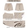 imageGRAPENT Wide Leg Shorts for Women Pull on Shorts with Deep Pockets for Casual Gym Pants Walking AthleticRose Dust