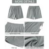 imageGRAPENT Wide Leg Shorts for Women Pull on Shorts with Deep Pockets for Casual Gym Pants Walking AthleticUltimate Gray