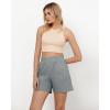 imageGRAPENT Wide Leg Shorts for Women Pull on Shorts with Deep Pockets for Casual Gym Pants Walking AthleticUltimate Gray