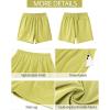 imageGRAPENT Wide Leg Shorts for Women Pull on Shorts with Deep Pockets for Casual Gym Pants Walking AthleticWild Lime