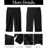 imageGRAPENT Swim Shorts Women High Waisted Cutout Beach Long Board Shorts Swimwear 11 Inseam Short Swim Pants Bottom OnlyBlack
