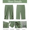 imageGRAPENT Swim Shorts Women High Waisted Cutout Beach Long Board Shorts Swimwear 11 Inseam Short Swim Pants Bottom OnlyIceberg Green