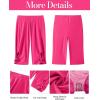 imageGRAPENT Swim Shorts Women High Waisted Cutout Beach Long Board Shorts Swimwear 11 Inseam Short Swim Pants Bottom OnlyMagenta