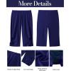 imageGRAPENT Swim Shorts Women High Waisted Cutout Beach Long Board Shorts Swimwear 11 Inseam Short Swim Pants Bottom OnlyNavy Blue