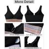 imageGRAPENT Bikini Top for Women Color Block U Hook Padded Adjustable Straps Bathing Suit Swim Tops Only Beach Resort WearBlack