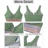 imageGRAPENT Bikini Top for Women Color Block U Hook Padded Adjustable Straps Bathing Suit Swim Tops Only Beach Resort WearIceberg Green