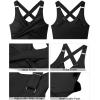 imageGRAPENT Bikini Tops for Women Twist Front Ruched Bathing Suit Adjustable Crisscross Back Cropped Tankini Swim Top OnlyBlack