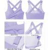 imageGRAPENT Bikini Tops for Women Twist Front Ruched Bathing Suit Adjustable Crisscross Back Cropped Tankini Swim Top OnlyLavender