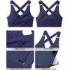 imageGRAPENT Bikini Tops for Women Twist Front Ruched Bathing Suit Adjustable Crisscross Back Cropped Tankini Swim Top OnlyNavy Blue