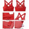 imageGRAPENT Bikini Tops for Women Twist Front Ruched Bathing Suit Adjustable Crisscross Back Cropped Tankini Swim Top OnlyRed