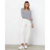 imageGRAPENT Barrel Jeans for Women High Waisted Trendy Wide Leg Baggy Ankle Length Stretchy Denim Trouser Jeans with PocketsCream White