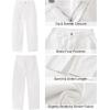 imageGRAPENT Barrel Jeans for Women High Waisted Trendy Wide Leg Baggy Ankle Length Stretchy Denim Trouser Jeans with PocketsCream White