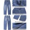 imageGRAPENT Barrel Jeans for Women High Waisted Trendy Wide Leg Baggy Ankle Length Stretchy Denim Trouser Jeans with PocketsSeaport Blue