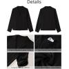 imageGRAPENT Linen Shirts for Women Trendy Button Down Long Sleeve Shirts Dressy Causal Summer Loose Fit Tops with PocketsBlack