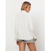 imageGRAPENT Linen Shirts for Women Trendy Button Down Long Sleeve Shirts Dressy Causal Summer Loose Fit Tops with PocketsCream White