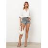 imageGRAPENT Linen Shirts for Women Trendy Button Down Long Sleeve Shirts Dressy Causal Summer Loose Fit Tops with PocketsCream White