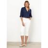 imageGRAPENT Linen Shirts for Women Trendy Button Down Long Sleeve Shirts Dressy Causal Summer Loose Fit Tops with PocketsDark Blue
