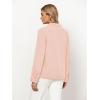 imageGRAPENT Linen Shirts for Women Trendy Button Down Long Sleeve Shirts Dressy Causal Summer Loose Fit Tops with PocketsSmoky Rose Pink