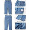 imageGRAPENT Capris Jeans for Women High Waisted Trendy Pull On Elastic Waist Split Hem Skinny Stretchy Denim Capri PantsBreezy Blue