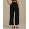 imageGRAPENT Wide Leg Jeans for Women Trendy Cropped High Waisted Front Yoke Casual Stretchy Denim Trousers Ankle Pants JeansTrue Black