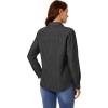 imageGRAPENT Denim Button Down Shirts for Women Long Sleeve Western Casual Lightweight Collared Pocket Jean Shirt Shacket TopStone Gray