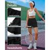 imageGRAPENT Sweat Shorts for Women High Waisted Pull On Elastic Waist Athletic Gym Casual Summer Comfy Lounge Cotton ShortsBlack