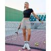imageGRAPENT Sweat Shorts for Women High Waisted Pull On Elastic Waist Athletic Gym Casual Summer Comfy Lounge Cotton ShortsHeather Gray