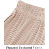 imageGRAPENT Wide Leg Pants Woman High Waisted Flowy Pull On Pleated Dressy Casual Ankle Cropped Palazzo Pants Baggy Culottes