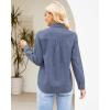 imageGRAPENT Denim Button Down Shirts for Women Long Sleeve Western Top Casual Cotton Relaxed Fit Jean Shirt Jacket ShacketOffshore Blue