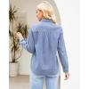 imageGRAPENT Denim Button Down Shirts for Women Long Sleeve Western Top Casual Cotton Relaxed Fit Jean Shirt Jacket ShacketSoft Sky Blue