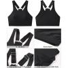 imageGRAPENT Bikini Tops for Women Cropped Tankini Tops Beach Padded Modest Adjustable Sporty Swimsuit Tank Swimwear Top OnlyBlack