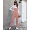 imageGRAPENT Overalls for Women Loose Fit Jean Denim Bib Jumpsuit Stretch Overall PantsTawny Orange