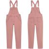 imageGRAPENT Overalls for Women Loose Fit Jean Denim Bib Jumpsuit Stretch Overall PantsTawny Orange